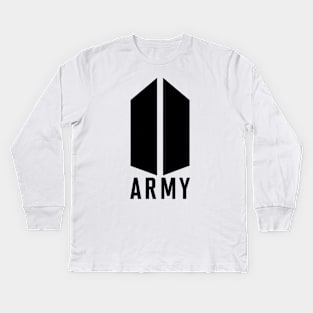 BTS ARMY Logo Kids Long Sleeve T-Shirt